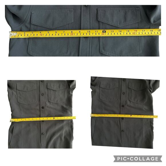 Aritzia Wilfred Utility Broiler Jumpsuit Gray Button Pockets Crepe Size Medium - Picture 12 of 13